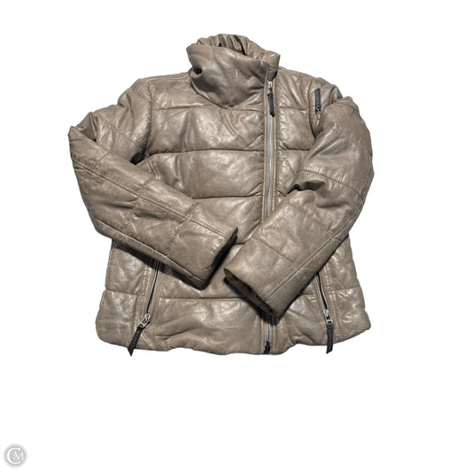 Jacket Puffer & Quilted By Cmc In Brown, Size: M
