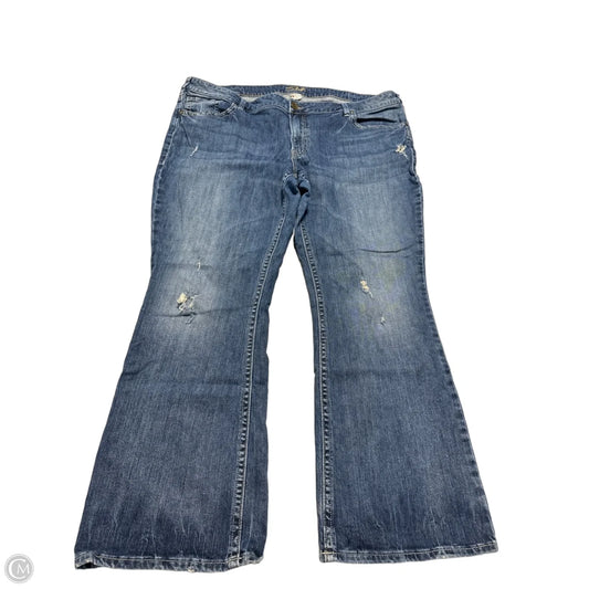 Jeans Straight By Silver In Blue Denim, Size: 24