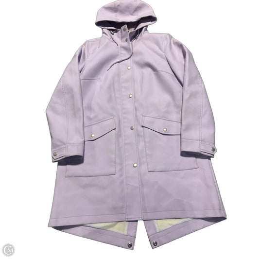 Coat Raincoat By Levis In Purple, Size: M