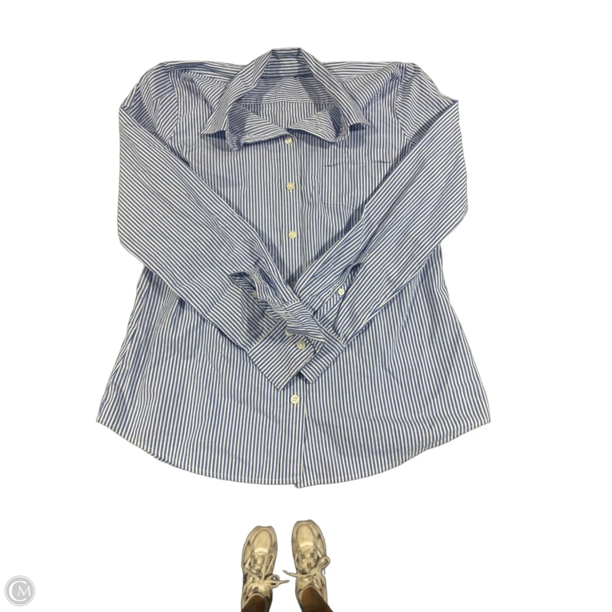 Top Long Sleeve By J. Crew In Striped Pattern, Size: S