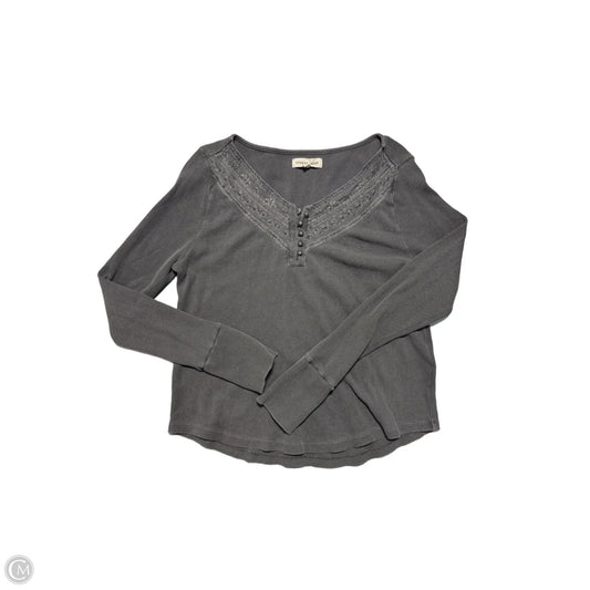 Top Long Sleeve By Lucky Brand In Grey, Size: Xl