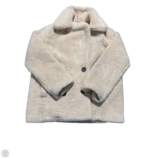 Jacket Faux Fur & Sherpa By Free People In Tan, Size: M