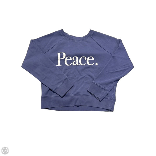 Sweatshirt Crewneck By J. Crew In Purple, Size: S