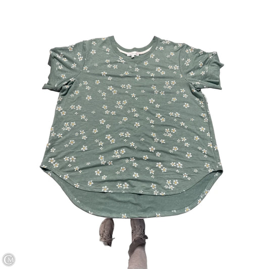 Top Short Sleeve By Jane And Delancey In Green, Size: 1x
