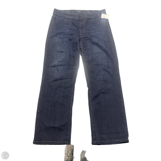 Jeans Straight By Liverpool In Blue Denim, Size: 14