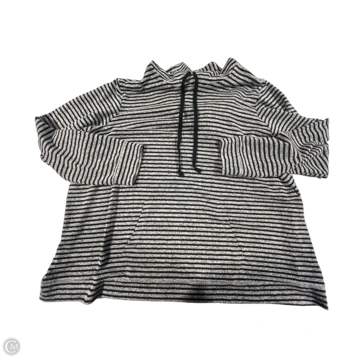 Sweatshirt Hoodie By Workshop In Striped Pattern, Size: 3x