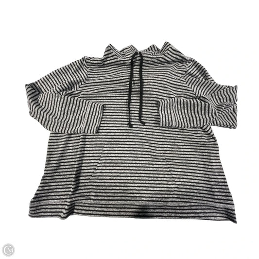 Sweatshirt Hoodie By Workshop In Striped Pattern, Size: 3x