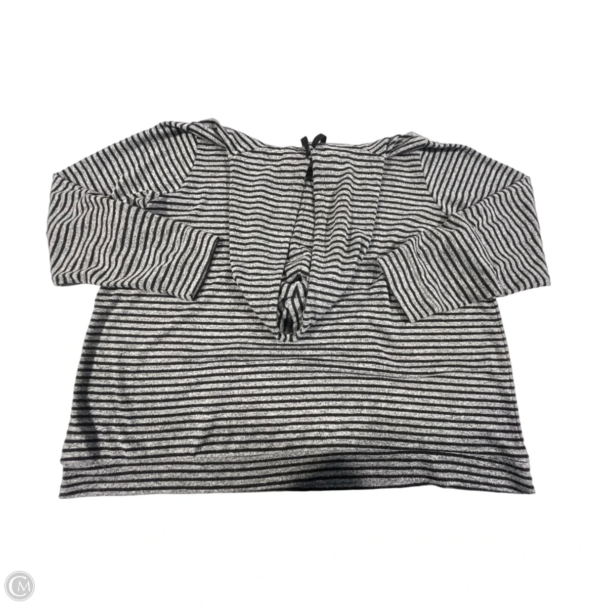 Sweatshirt Hoodie By Workshop In Striped Pattern, Size: 3x