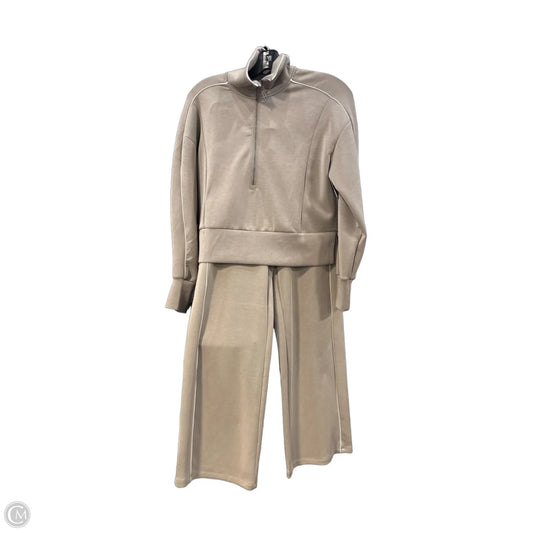 Top 2pc Long Sleeve By Members Mark In Beige, Size: M