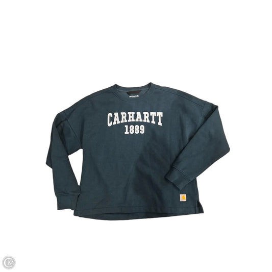 Top Long Sleeve By Carhartt In Green, Size: S