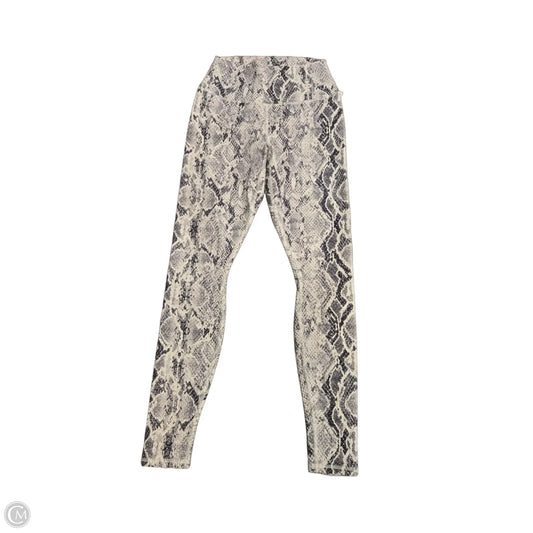 Athletic Leggings By Alo In Snakeskin Print, Size: M