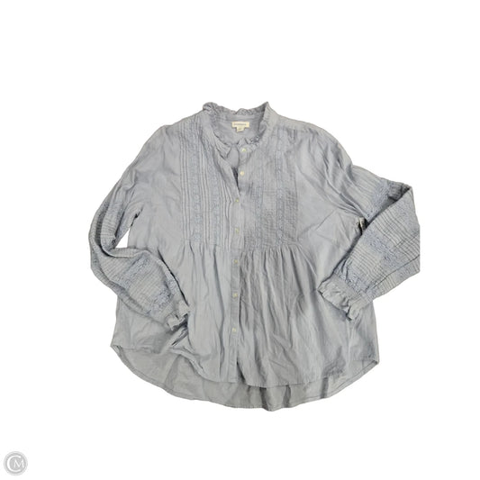 Top Long Sleeve By Sundance In Blue, Size: Xl