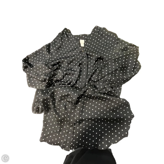 Dress Casual Midi By H&m In Black & White, Size: L