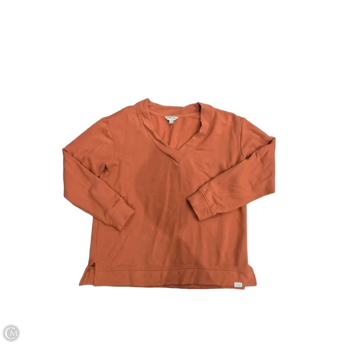Top Long Sleeve By Orvis In Orange, Size: M