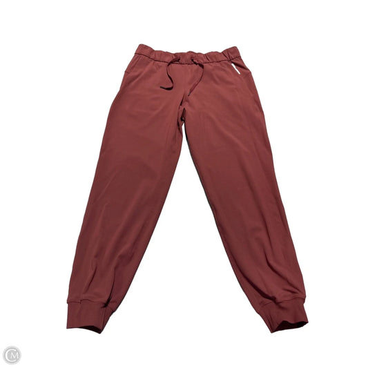 Athletic Pants By Lululemon In Maroon, Size: 8