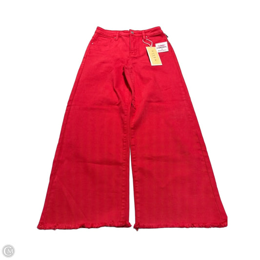 Jeans Wide Leg By Risen In Red, Size: 6