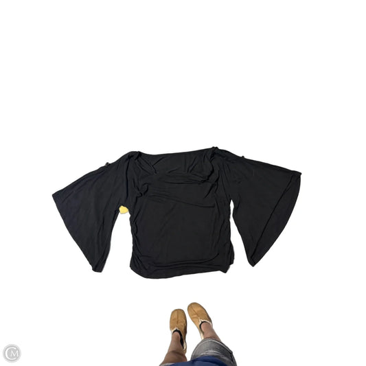 Top 3/4 Sleeve By Romwe In Black, Size: 1x