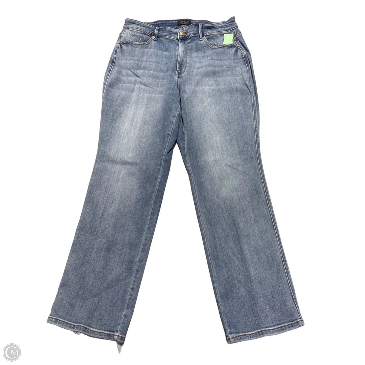 Jeans Straight By Judy Blue In Blue Denim, Size: 16