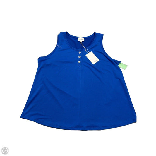 Tank Top By Andree By Unit In Blue, Size: 2x