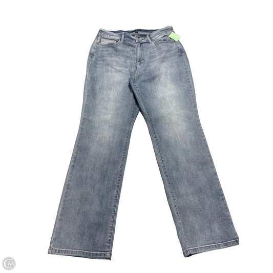 Jeans Straight By Judy Blue In Blue Denim, Size: 16