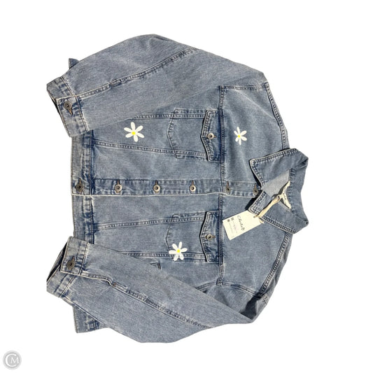 Jacket Denim By Charlie B In Blue Denim, Size: Xxl