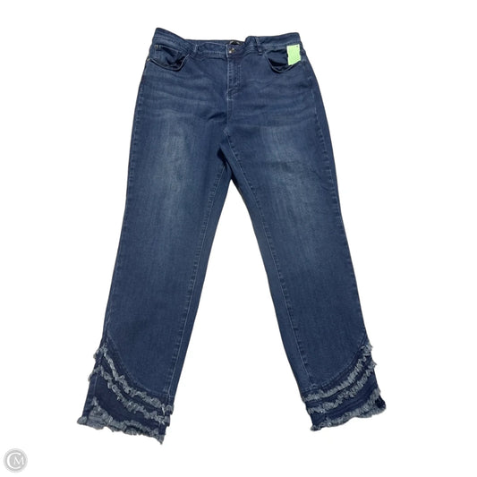 Jeans Skinny By Charlie B In Blue Denim, Size: 16