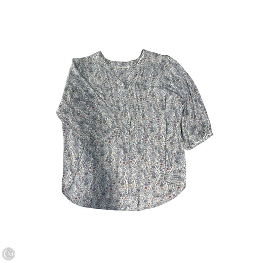 Blouse 3/4 Sleeve By Rose And Olive In Floral Print, Size: 2x