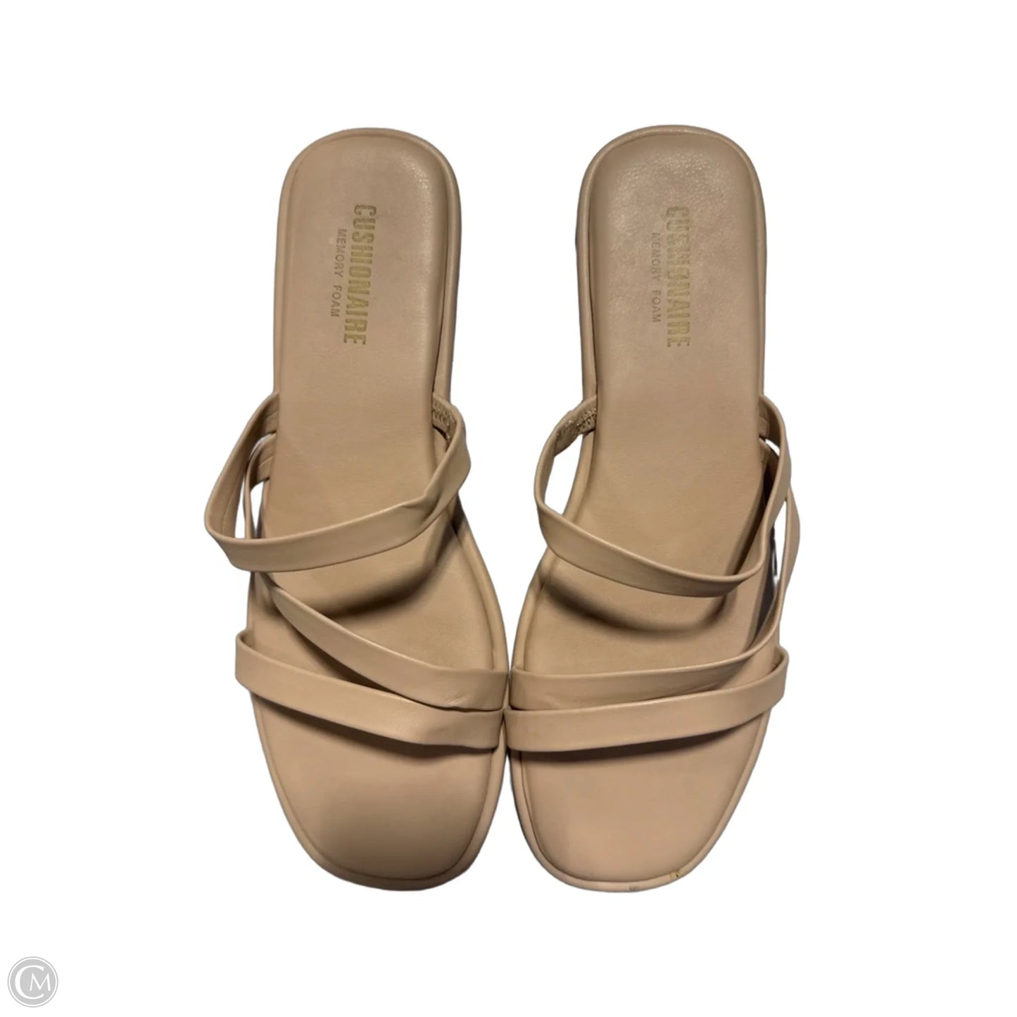 Sandals Flats By Cushionaire In Tan, Size: 9