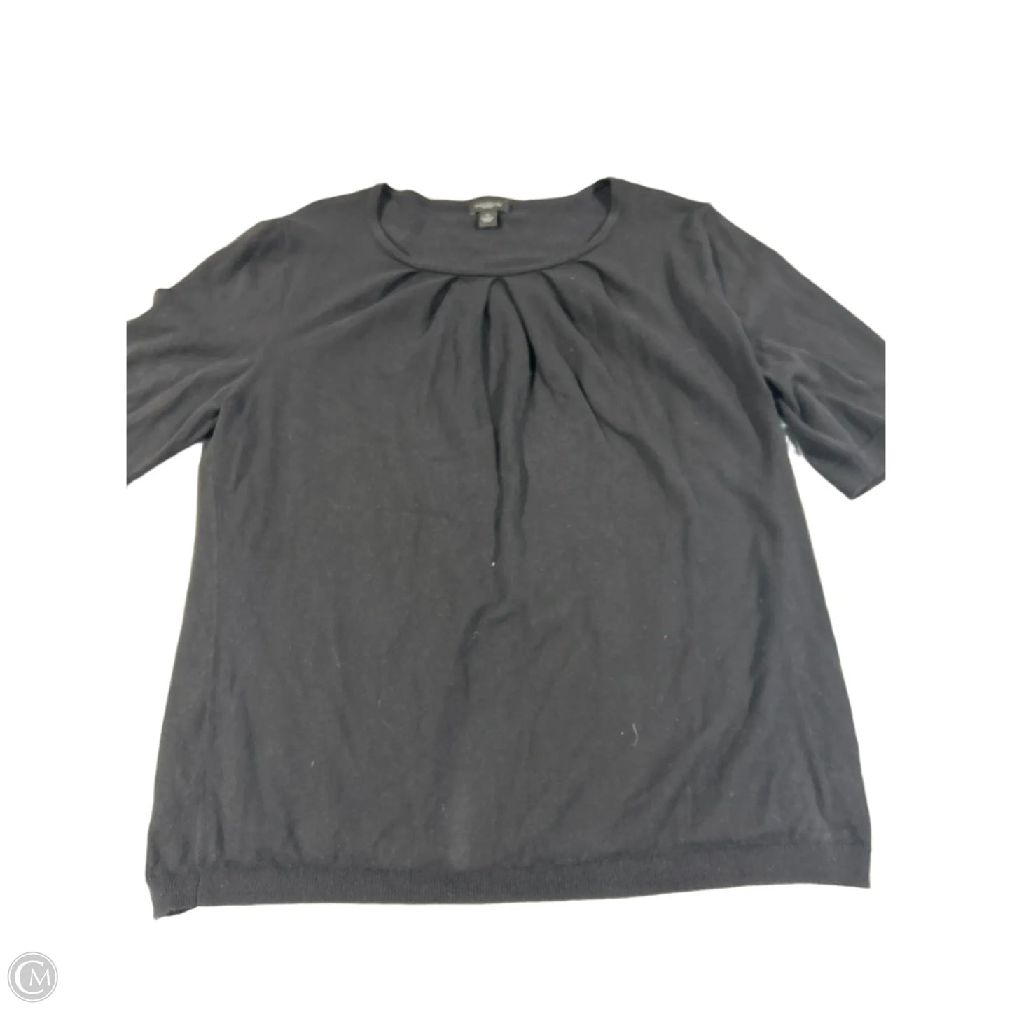 Top 3/4 Sleeve By Ann Taylor In Black, Size: Xl