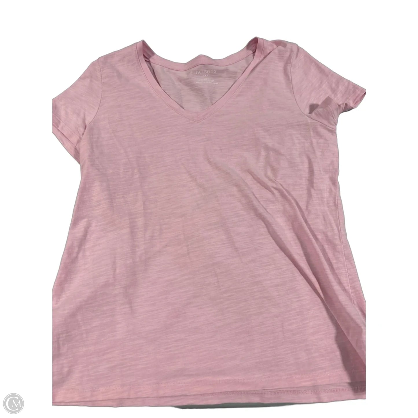 Top Short Sleeve By Talbots In Pink, Size: L