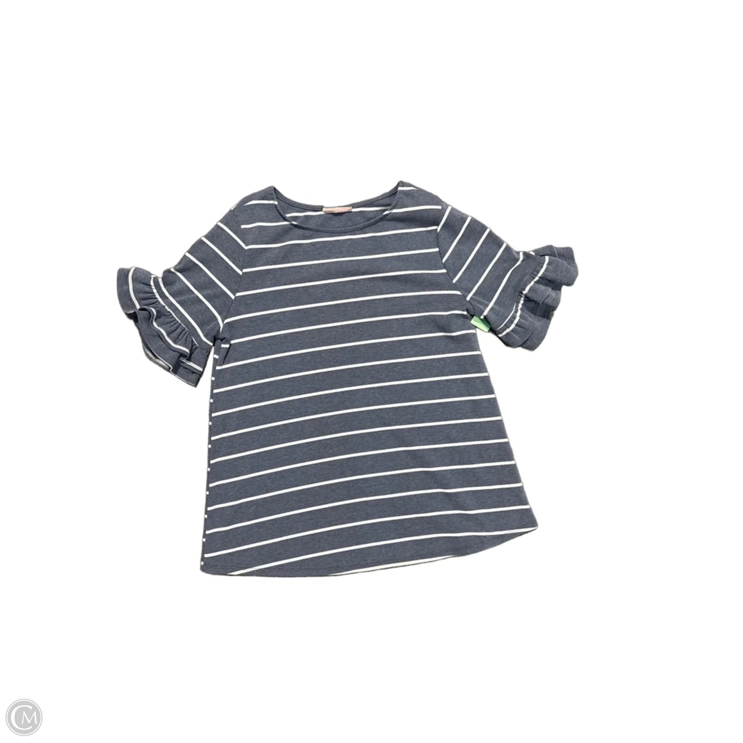 Top Short Sleeve By Ces Femme In Striped Pattern, Size: M
