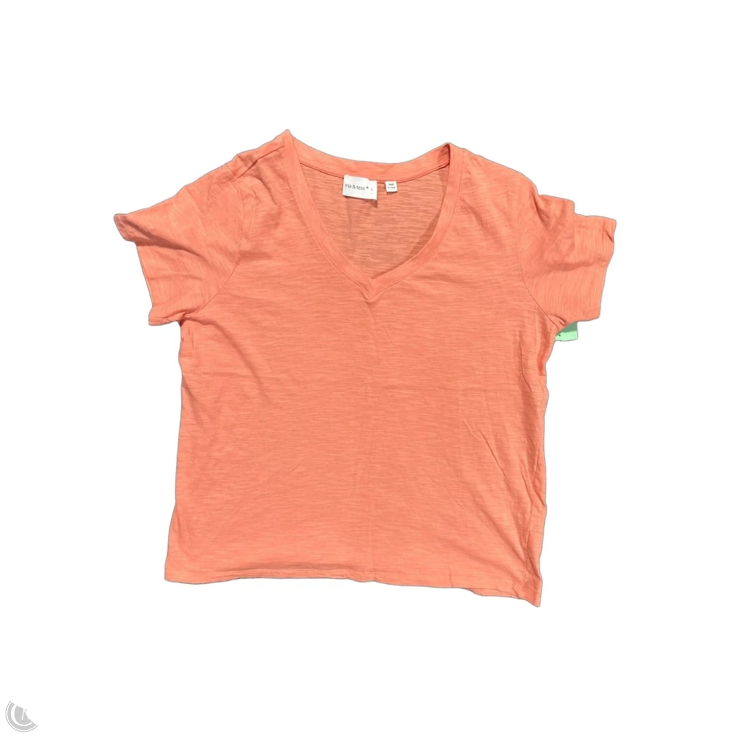 Top Short Sleeve Basic By Cmc In Orange, Size: L