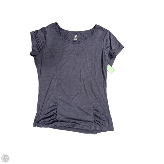Athletic Top Short Sleeve By Gaiam In Navy, Size: Xl