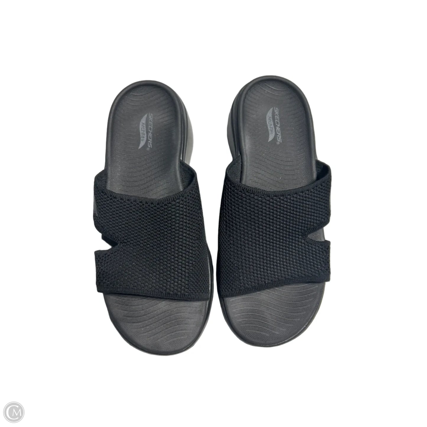 Sandals Flats By Skechers In Black, Size: 8