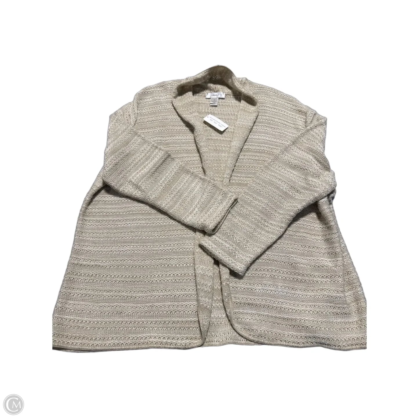 Cardigan By Cj Banks In Tan, Size: 2x