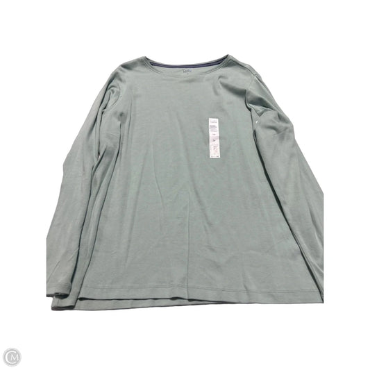 Top Long Sleeve By Croft And Barrow In Green, Size: 1x