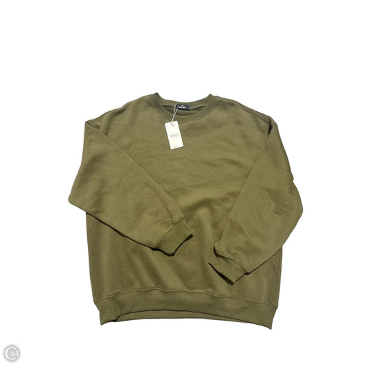 Sweatshirt Crewneck By Trendy Queen In Green, Size: L