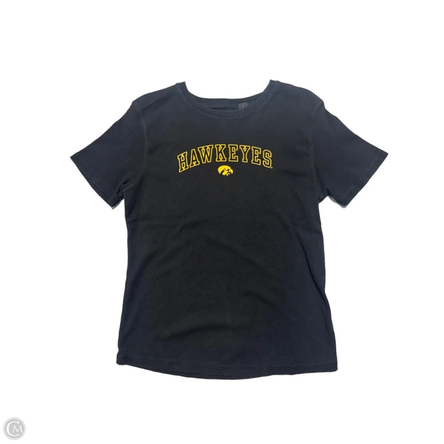 Top Short Sleeve By Cmc In Black, Size: L