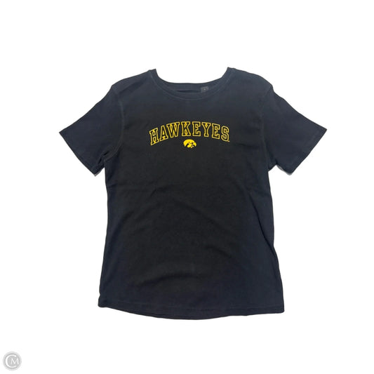 Top Short Sleeve By Cmc In Black, Size: L
