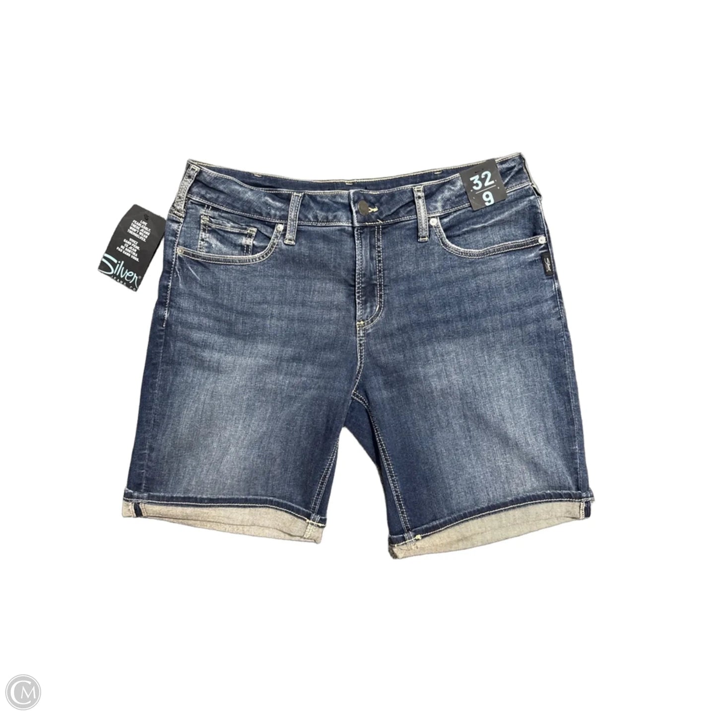 Shorts By Silver In Blue Denim, Size: 14