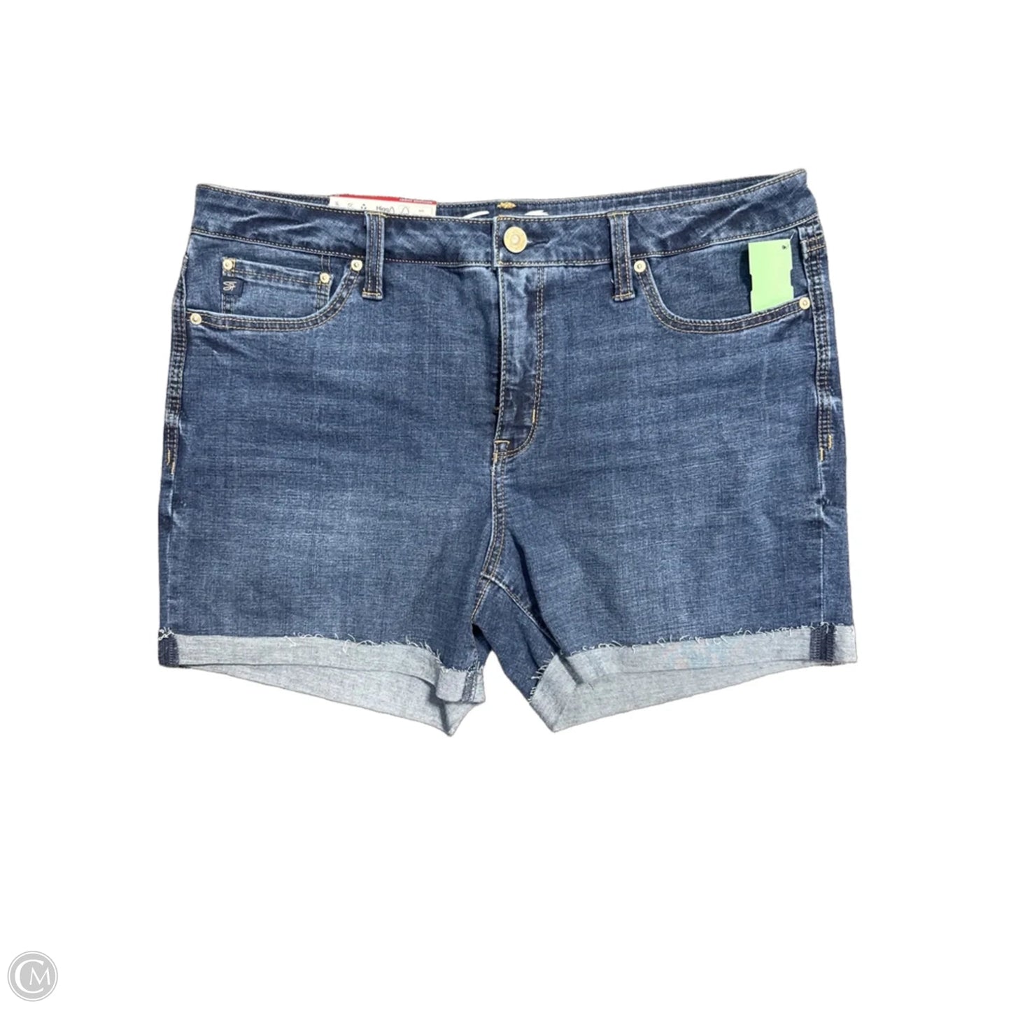 Shorts By Seven 7 In Blue Denim, Size: 14