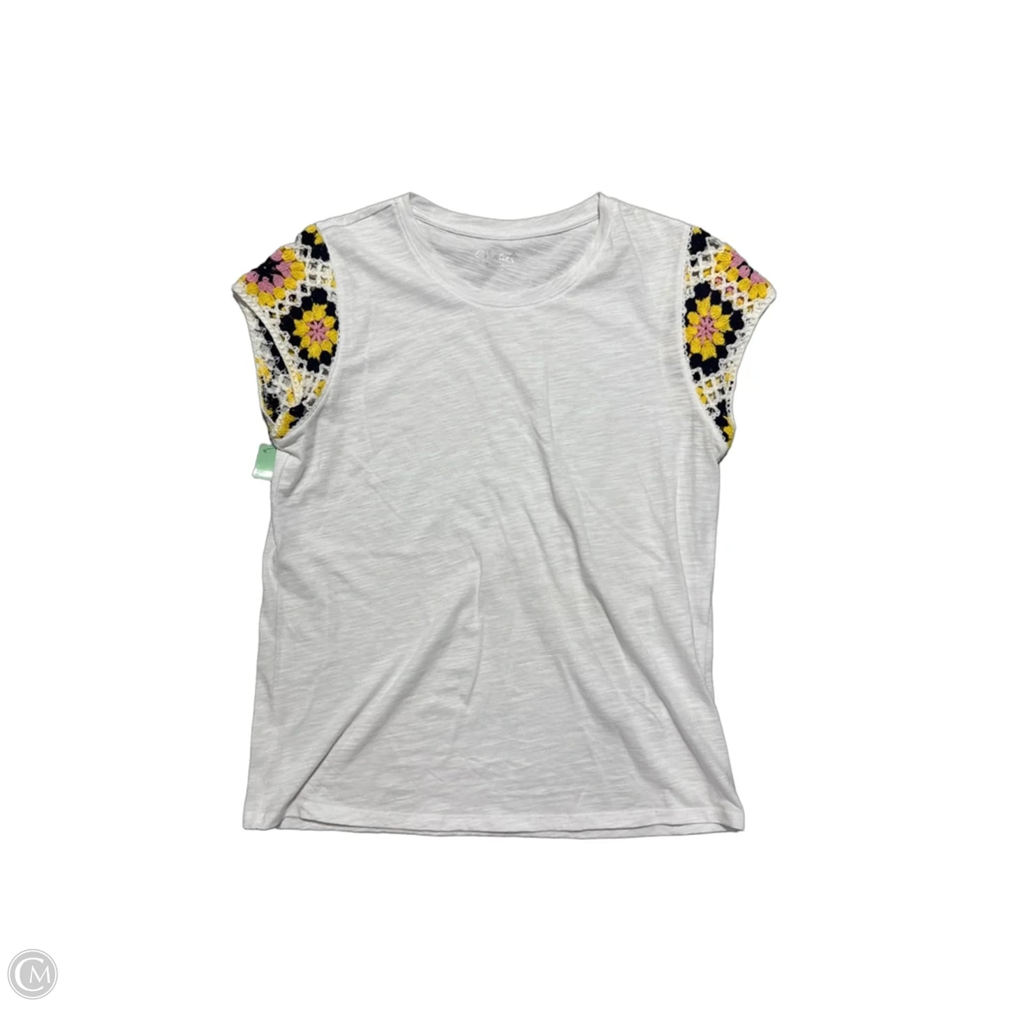Top Short Sleeve By Charlie B In White, Size: M