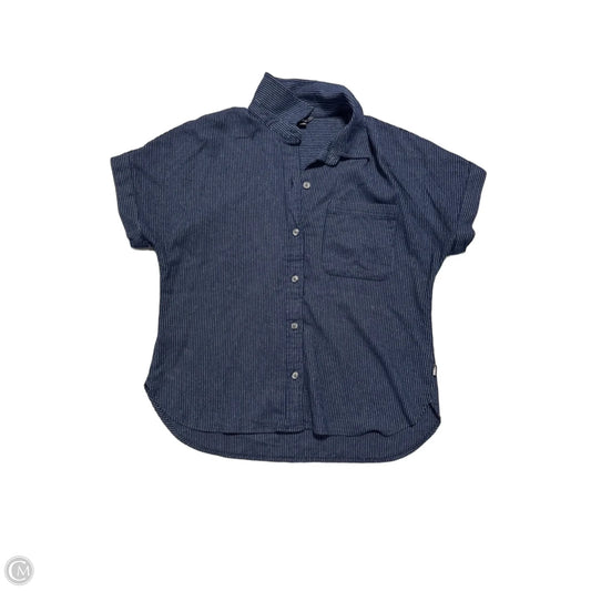 Top Short Sleeve By Eddie Bauer In Navy, Size: Xs