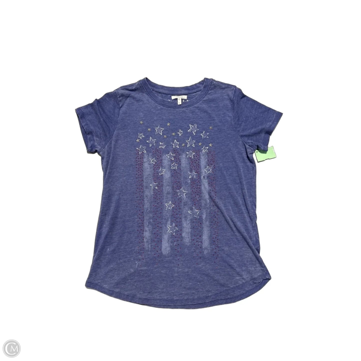 Top Short Sleeve By Maurices In Blue, Size: S