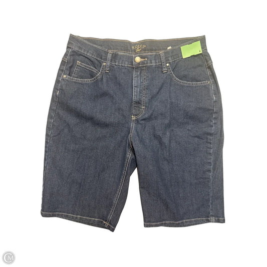 Shorts By Riders In Blue Denim, Size: 14