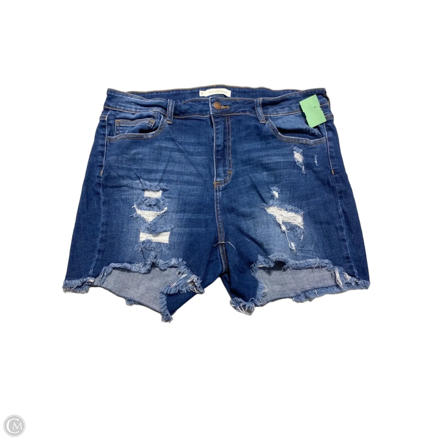 Shorts By Cmc In Blue Denim, Size: 18