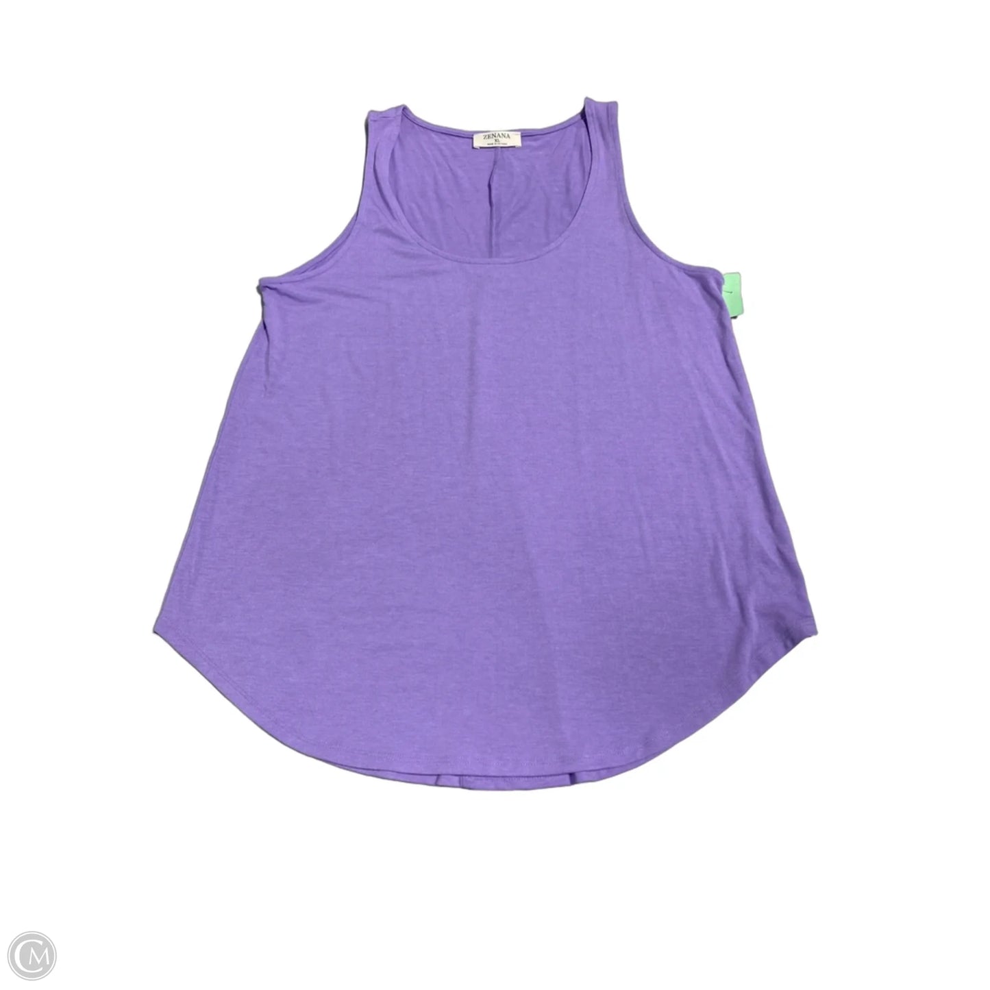 Tank Top By Zenana In Purple, Size: Xl