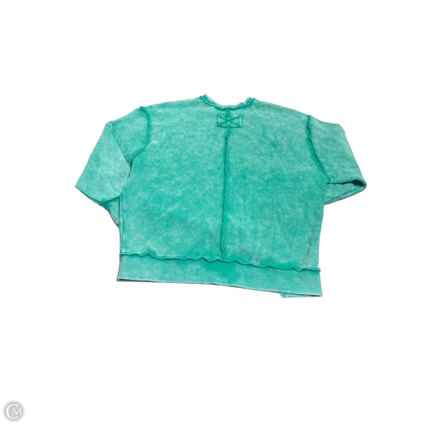 Top Long Sleeve By Zenana In Green, Size: L