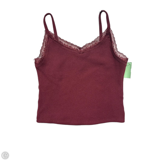 Tank Top By Gilly Hicks In Maroon, Size: S