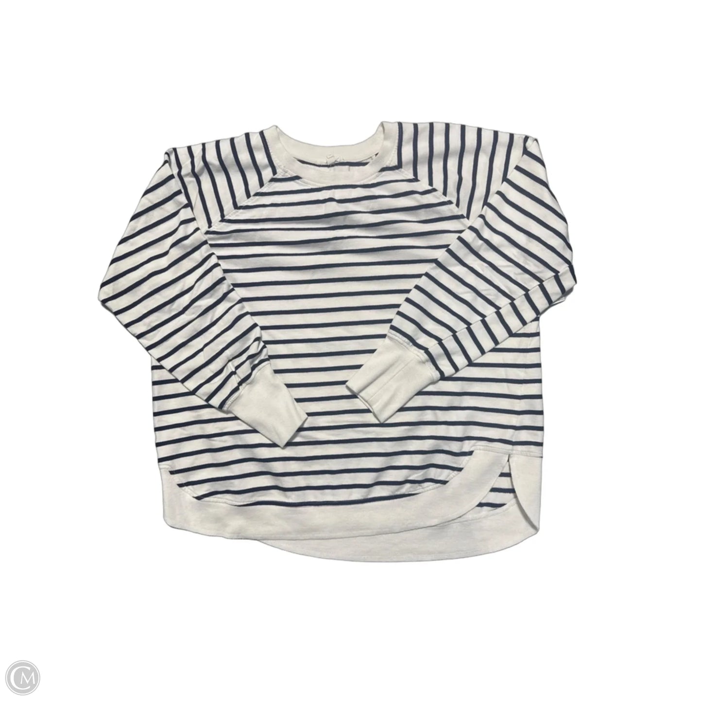 Top Long Sleeve By Maurices In Striped Pattern, Size: L